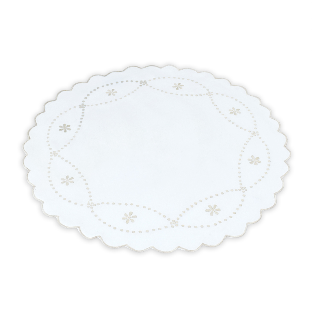 Individual Bordado Beige