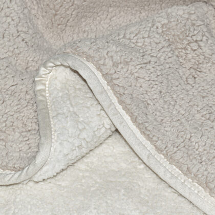 MANTA SHERPA LOM BEIGE 127X177 - Imagen 2