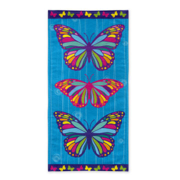 TOALLA PLAYA VELOUR BUTTERFLIES