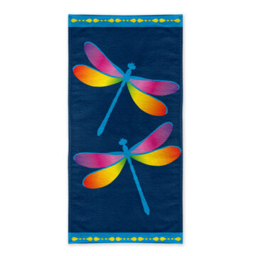 TOALLA PLAYA VELOUR DRAGONFLY