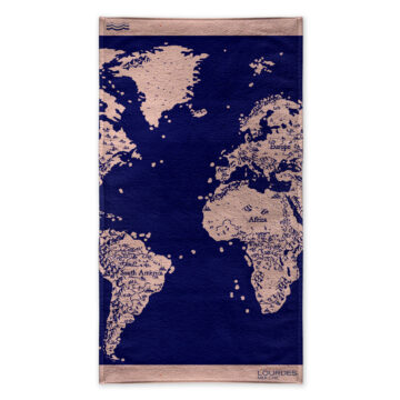 TOALLA PLAYA JACQUARD 100X180 CM CARTE