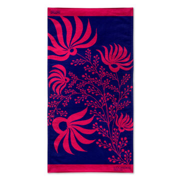 TOALLA PLAYA JACQUARD 86X160 FLOR