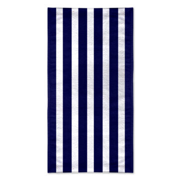 TOALLA PLAYA JACQUARD 86X160 STRIPE AZUL