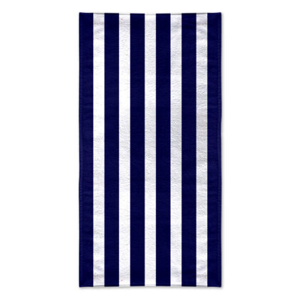 TOALLA PLAYA JACQUARD 86X160 STRIPE AZUL