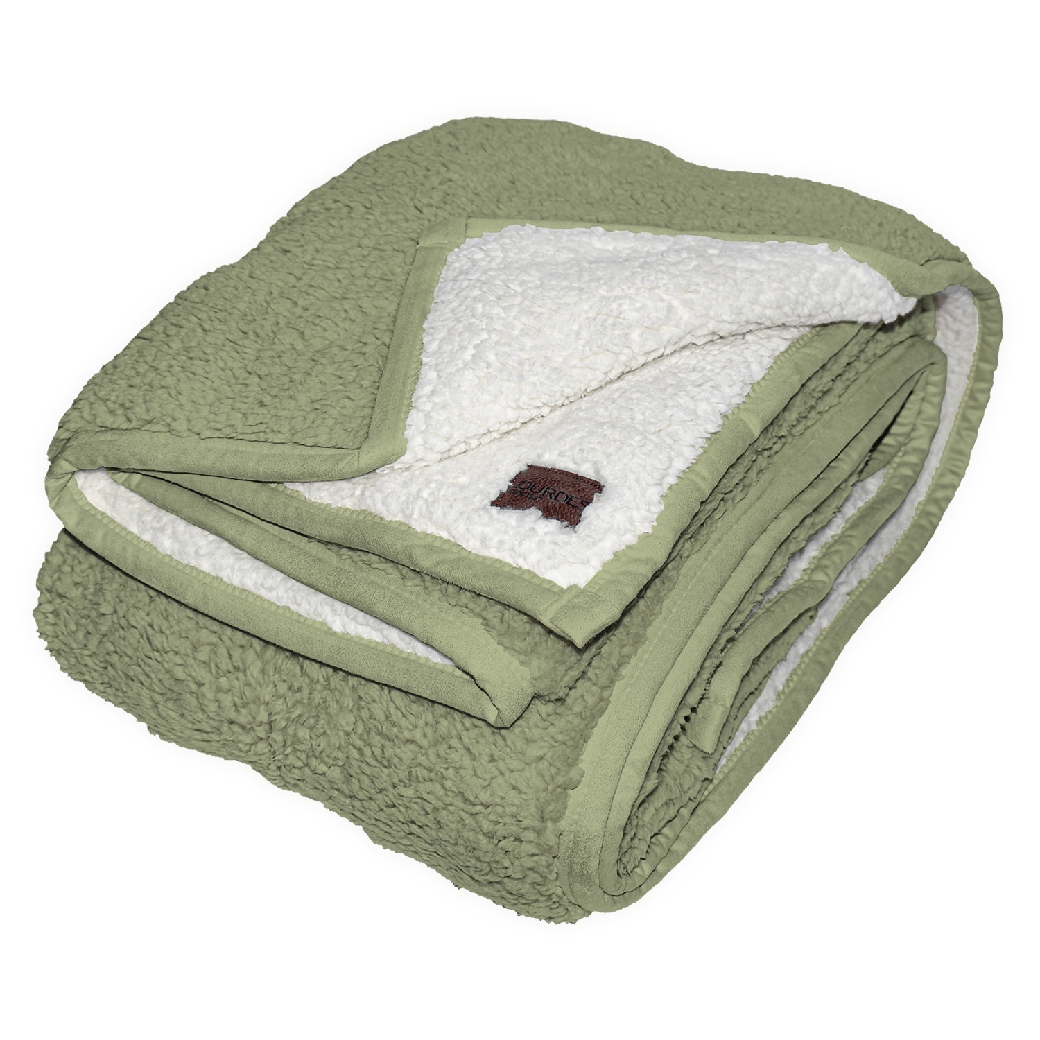 MANTA SHERPA LOM GREEN 127X177