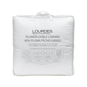 Plumón Lourdes Doble Cámara – Pluma Natural/Microfibra